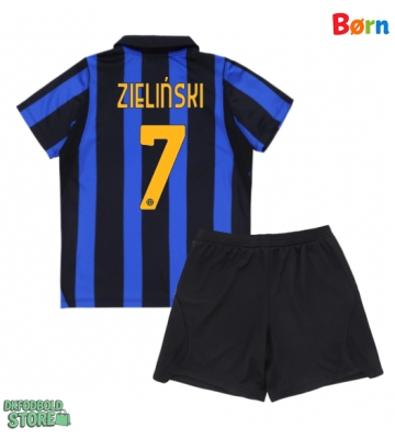 Inter Milan Piotr Zielinski #7 Replika Babytøj Hjemmebanesæt Børn 2026-27 Kortærmet (+ Korte bukser)
